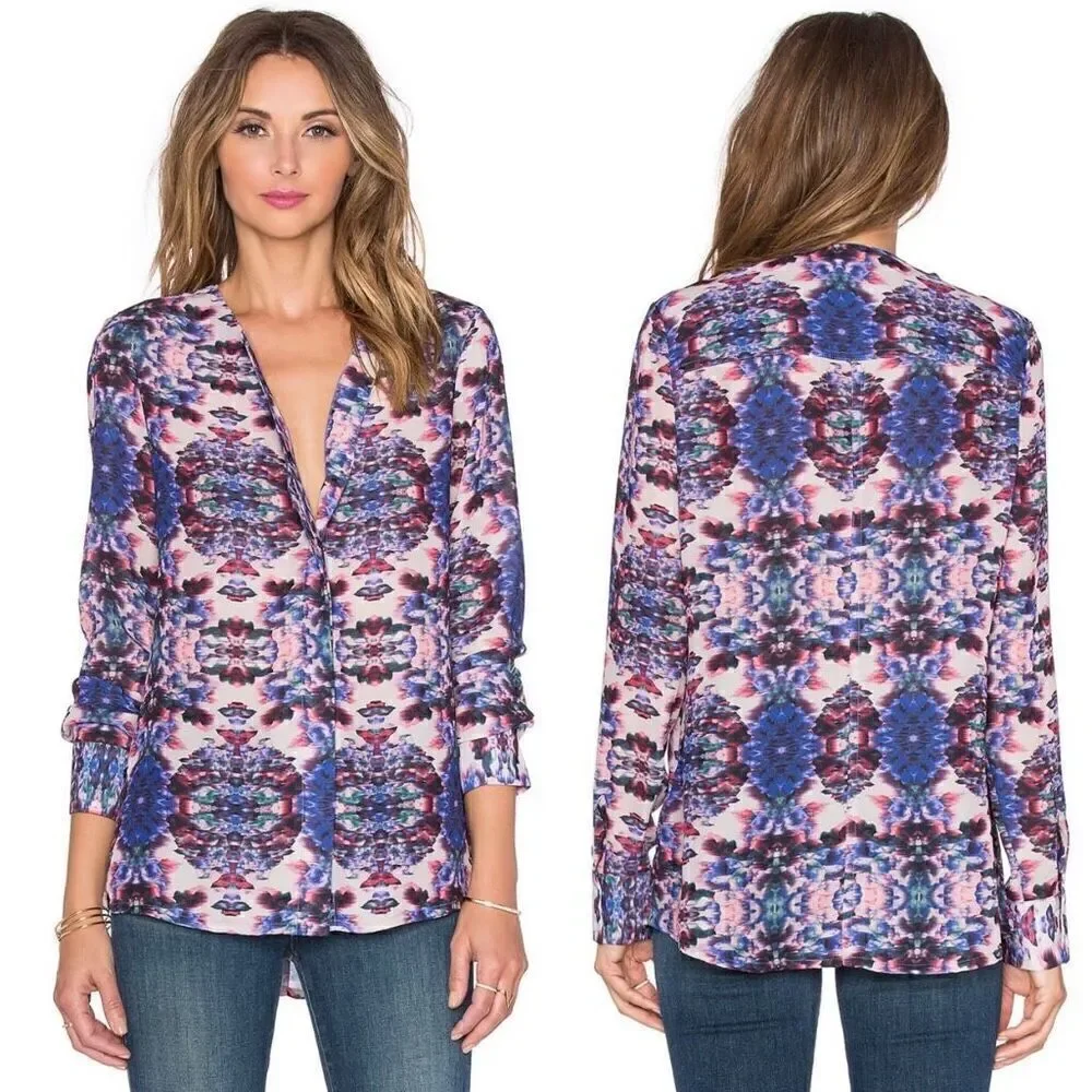Sam Edelman Devon Long Sleeve Blouse Size S